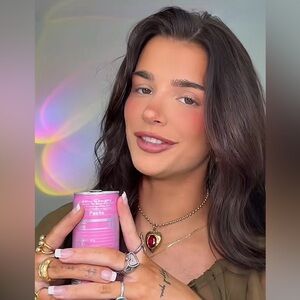 Gold Heart Pendant Necklace with Blue Stone